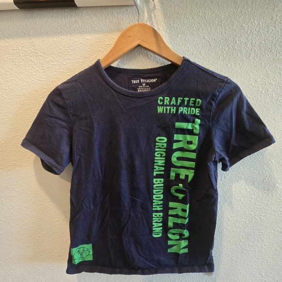 True Religion Kids Navy Blue T-Shirt - Picture 1 of 5